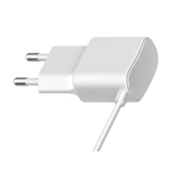 Zasilacz wtyczkowy 6V/1A/6W, biały, adapter wertykalny, gniazdo AC:CEE7/16. wtyk DC:2.1/5.5(+)
