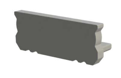 szara zaślepka GLS1 endcap grey
