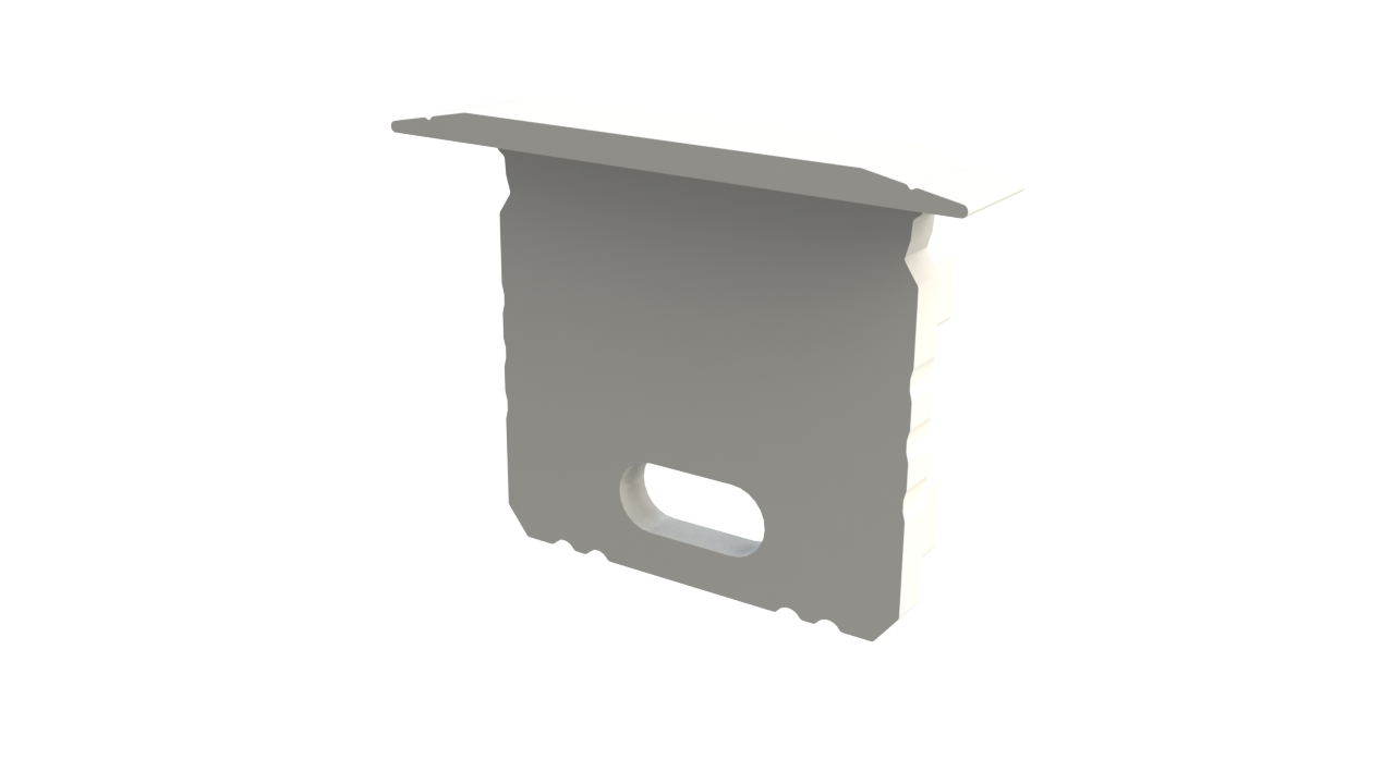 biała zaślepka z otworem GLG3 endcap white with hole