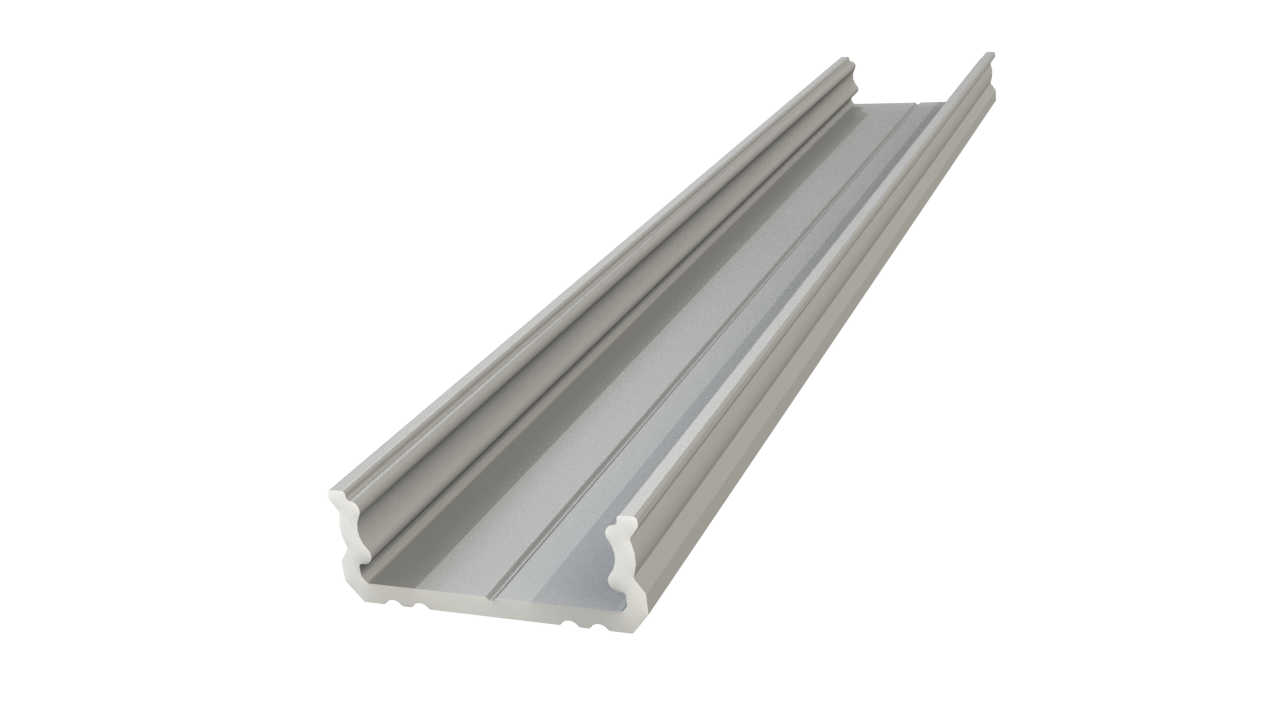 Nawierzchniowy profil ALU surowy 6x16mm 1000mm SURFACE raw alu