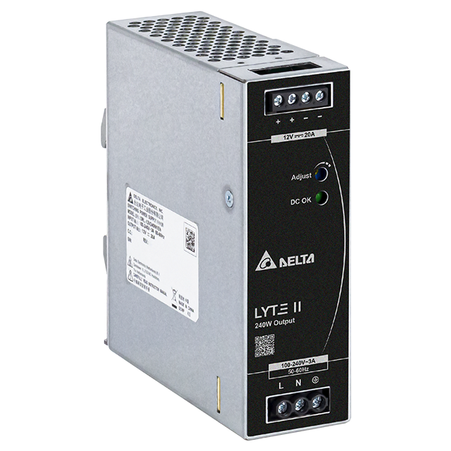 Delta DIN Rail 12V/20A, LYTE II