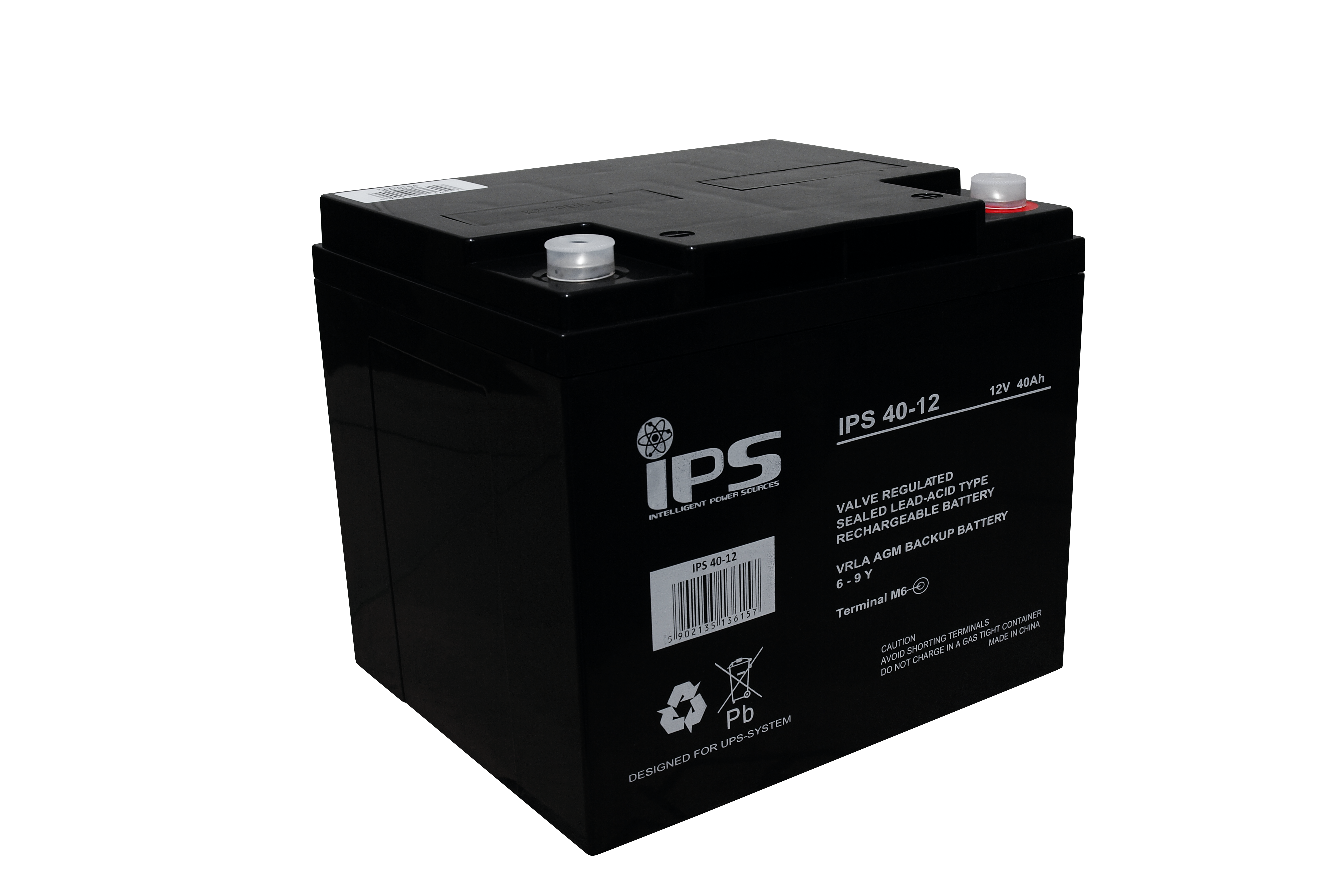 Bezobsługowy Akumulator AGM VRLA IPS 40-12 12V 40Ah T16