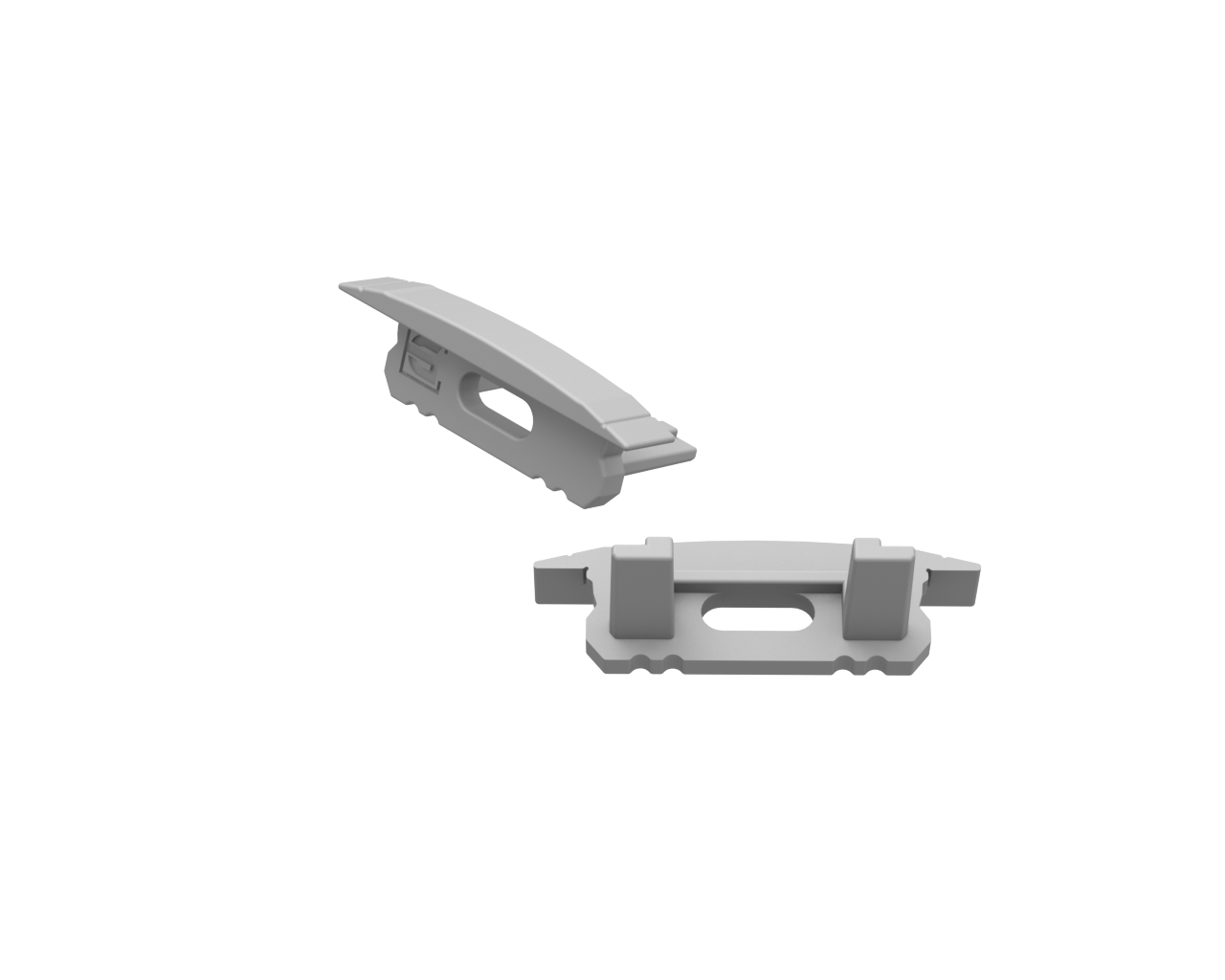 szara zaślepka z otworem GLG1 endcap grey with hole