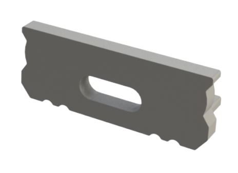 szara zaślepka z otworem GLS1 endcap grey with hole