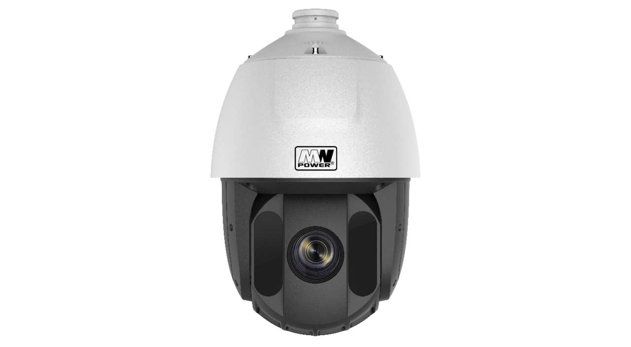 Kamera IP 4 MPX AcuSense, obiektyw MOTO:4,8-153mm, PTZ, biała obudowa, IR 150m, slot karty SD