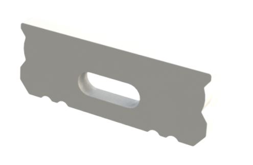 biała zaślepka z otworem GLS1 endcap white with hole